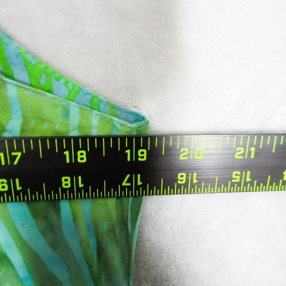 Lost River Tie Dye Rayon Sleeveless Maxi Dress Green Blue Summer Casual M - Picture 6 of 11